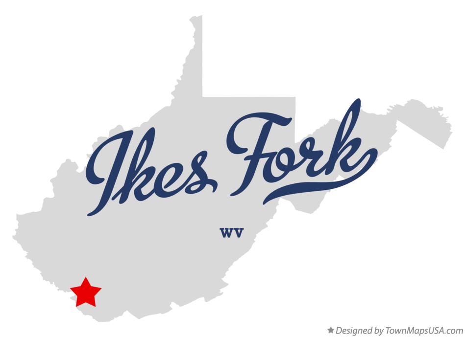 Map of Ikes Fork West Virginia WV