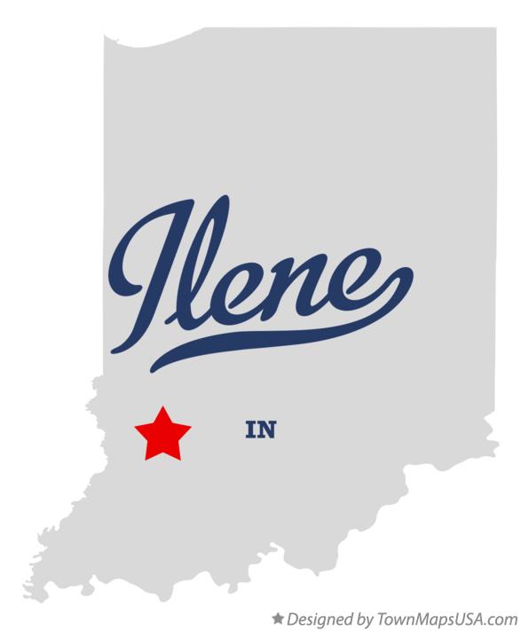 Map of Ilene Indiana IN