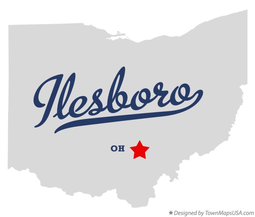 Map of Ilesboro Ohio OH