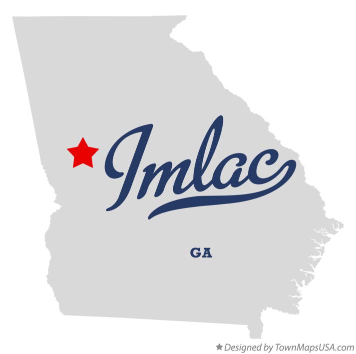 Map of Imlac Georgia GA