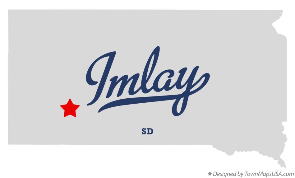 Map of Imlay South Dakota SD