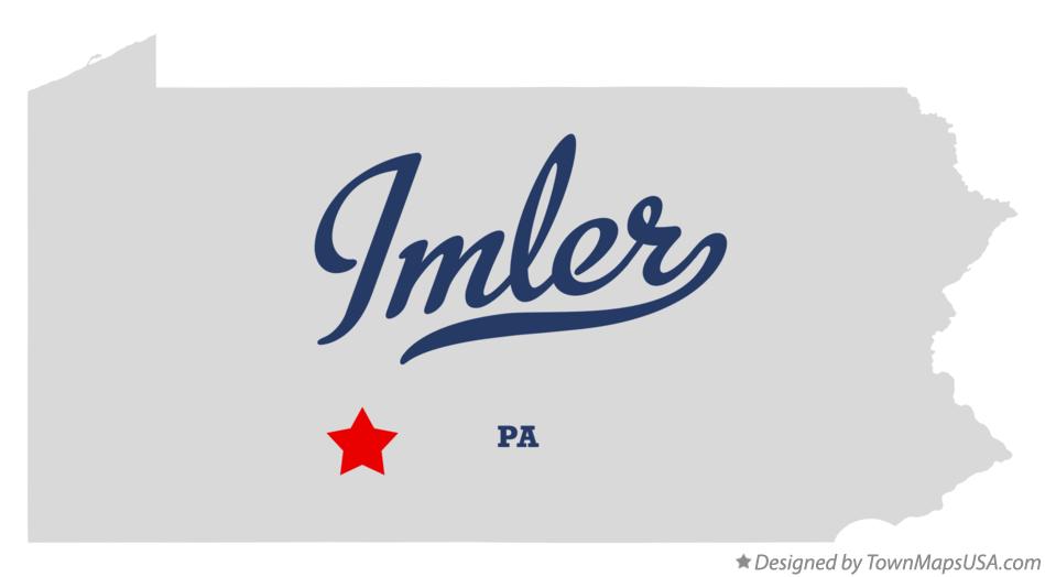 Map of Imler Pennsylvania PA
