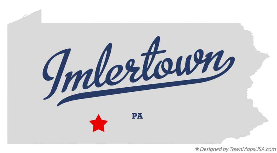 Map of Imlertown Pennsylvania PA