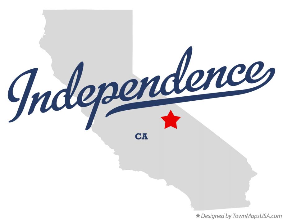 Map of Independence California CA