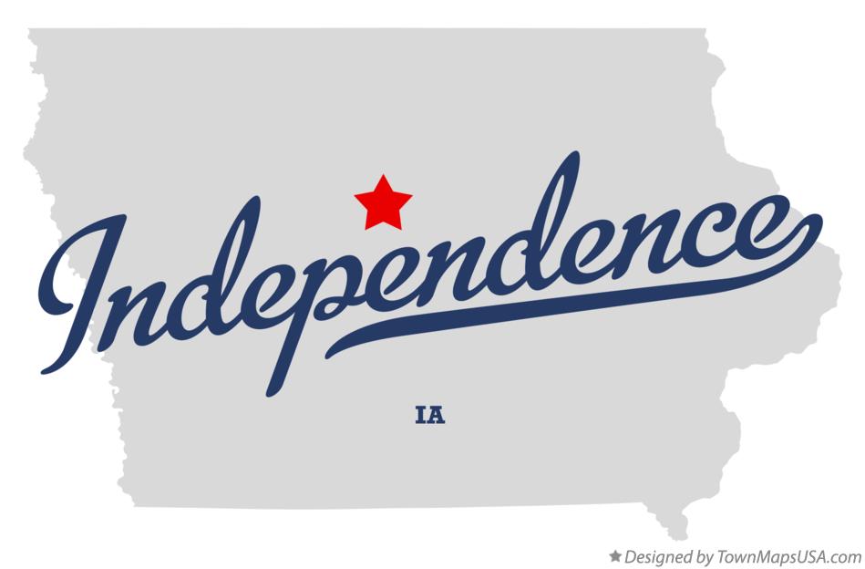 Map of Independence Iowa IA