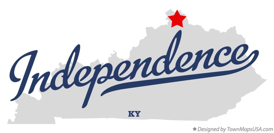 Map of Independence Kentucky KY