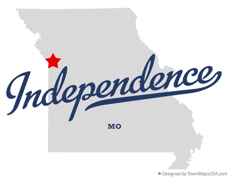 Map of Independence Missouri MO
