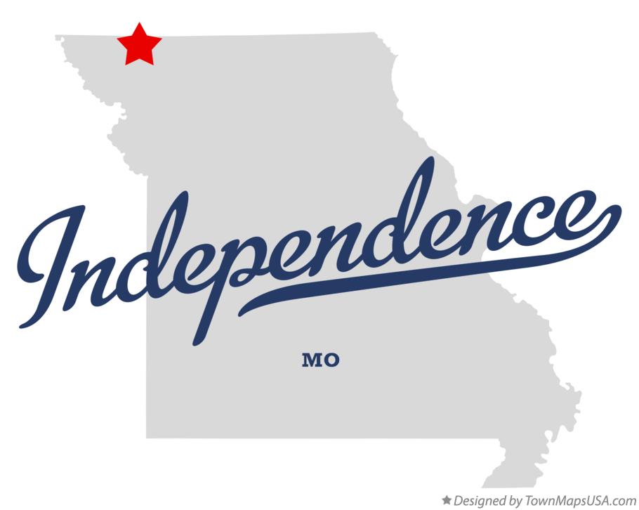 Map of Independence Missouri MO