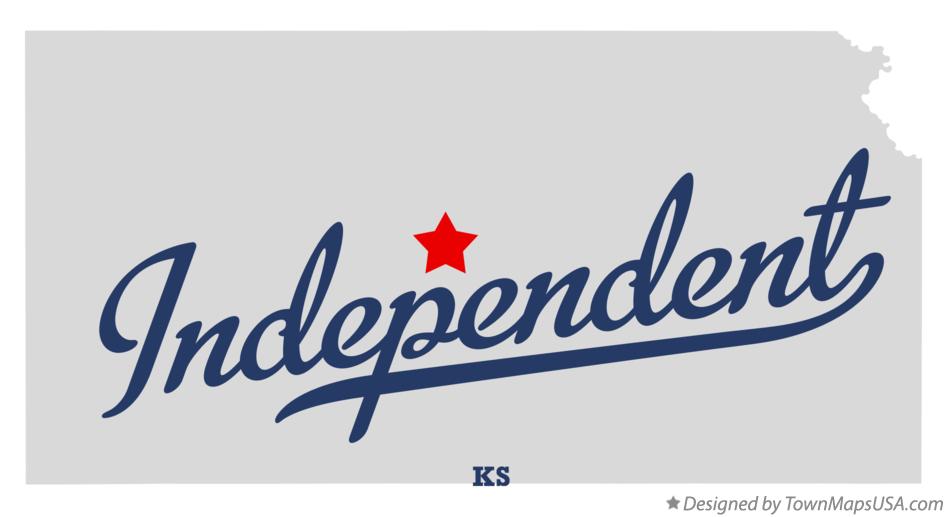 Map of Independent Kansas KS