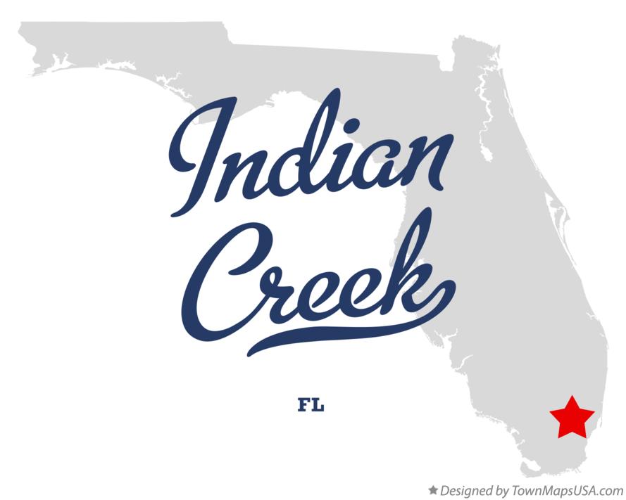 Map of Indian Creek Florida FL