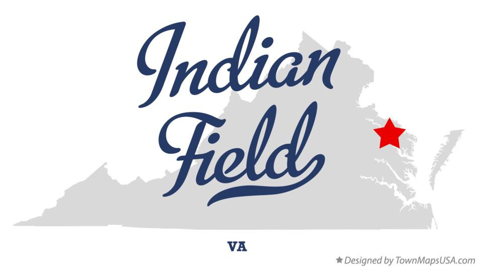 Map of Indian Field Virginia VA