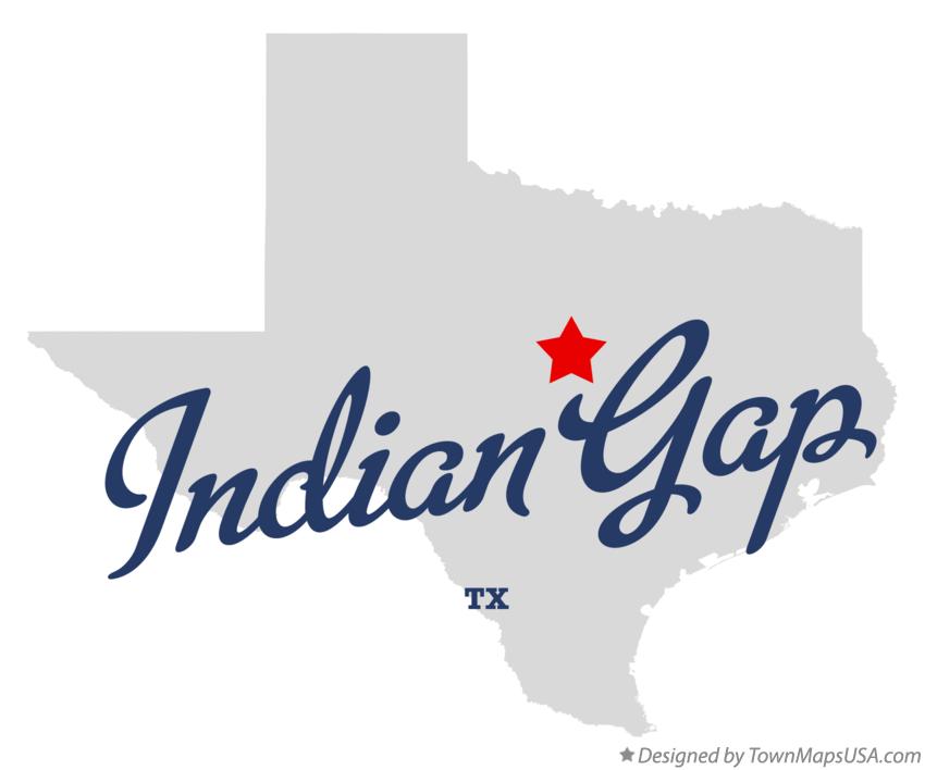 Map of Indian Gap Texas TX