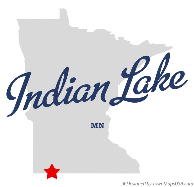 Map of Indian Lake Minnesota MN
