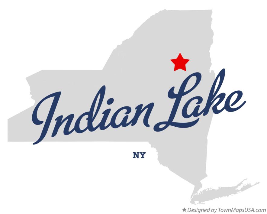 Map of Indian Lake New York NY