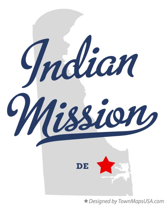 Map of Indian Mission Delaware DE