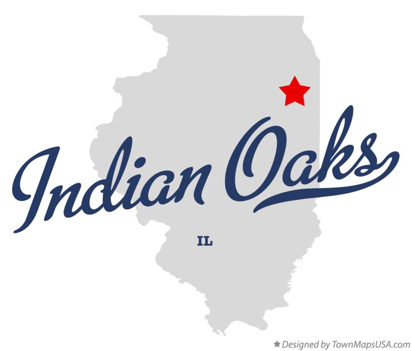 Map of Indian Oaks Illinois IL