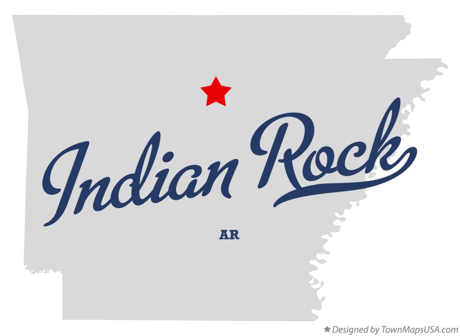 Map of Indian Rock Arkansas AR