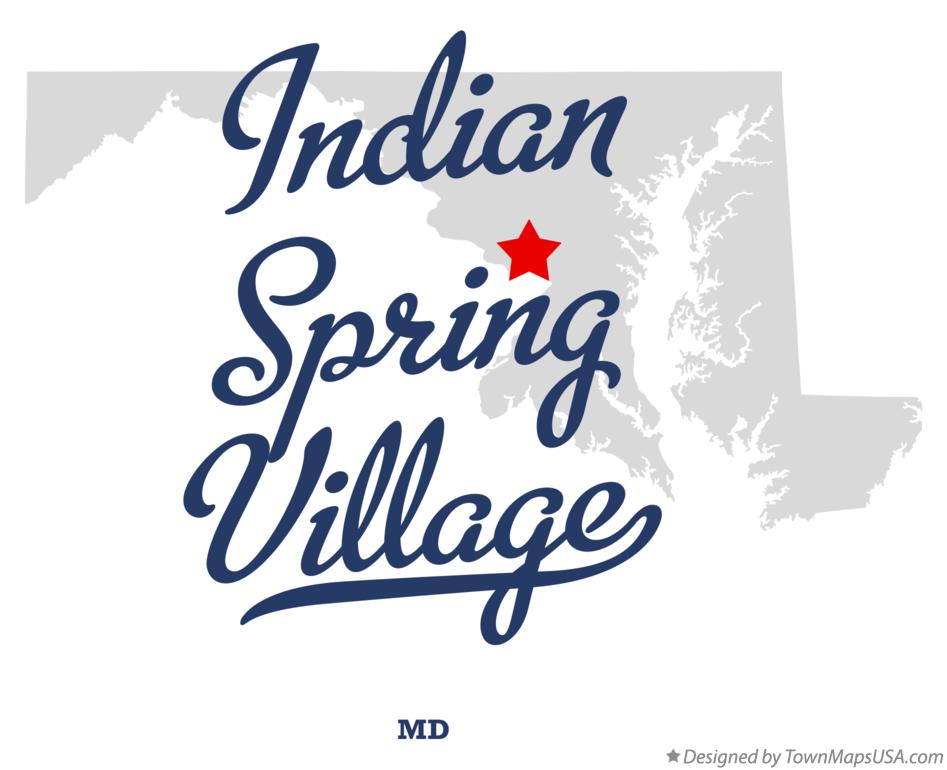 Map of Indian Spring Village Maryland MD