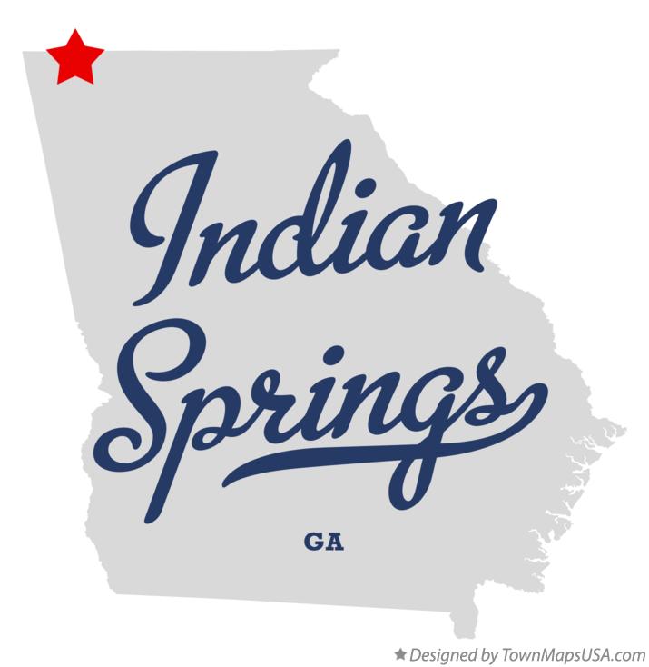 Map of Indian Springs Georgia GA