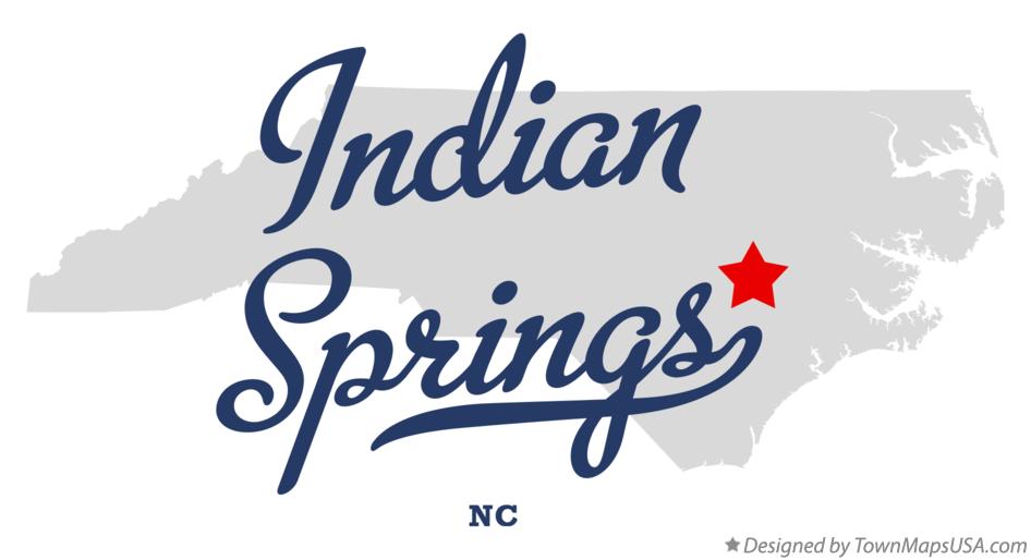 Map of Indian Springs North Carolina NC