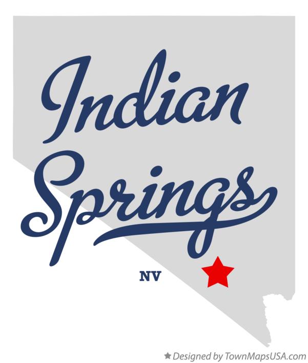 Map of Indian Springs Nevada NV