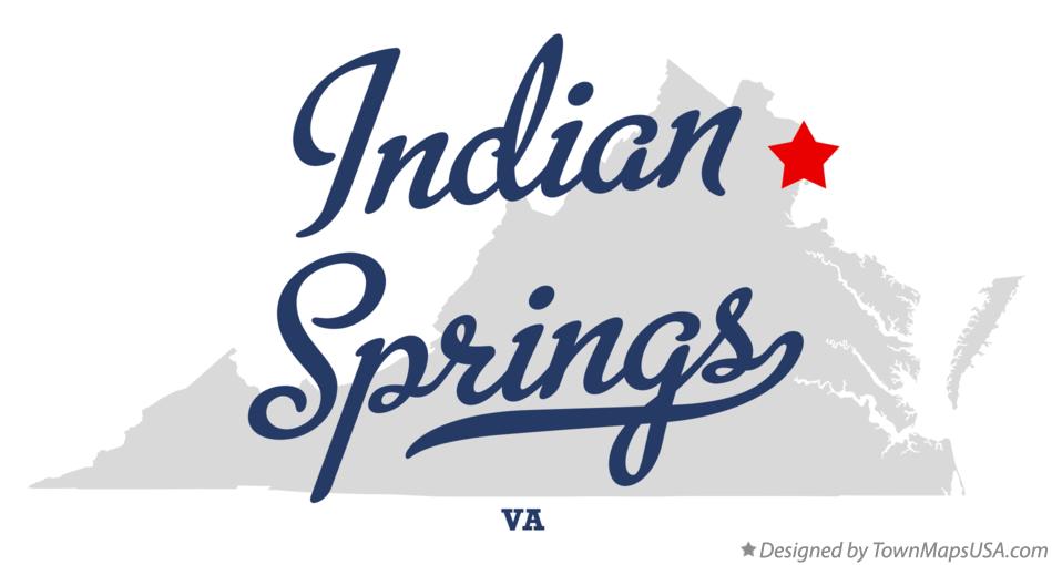 Map of Indian Springs Virginia VA