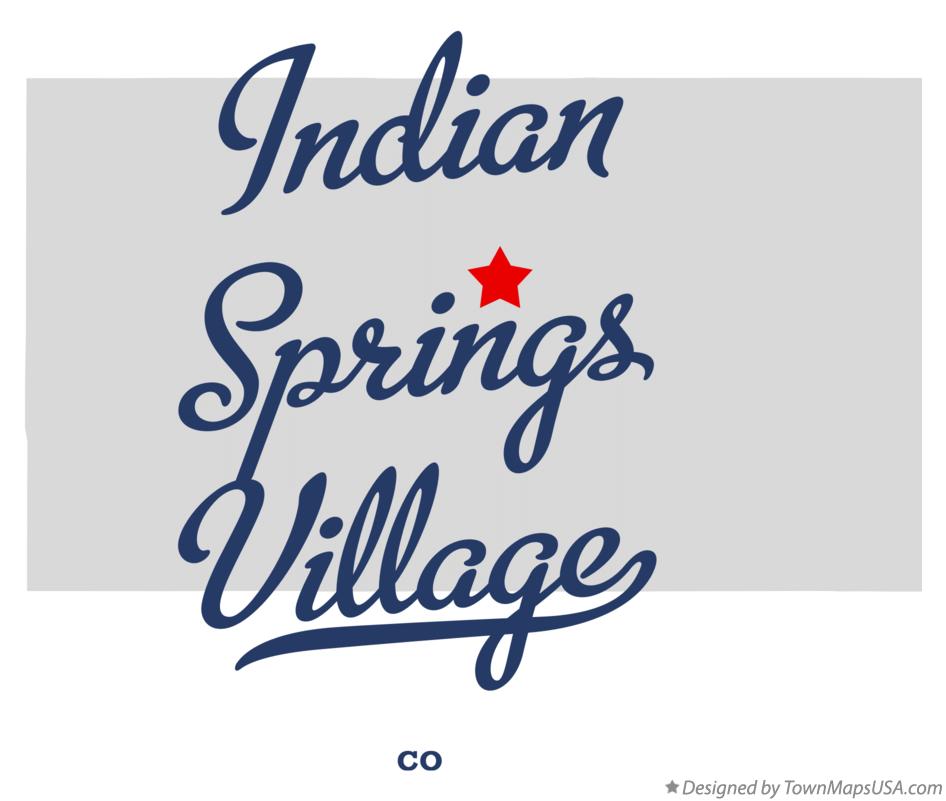 Map of Indian Springs Village Colorado CO