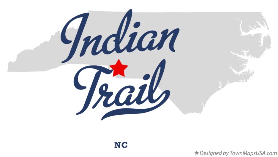 Map Of Indian Trail Nc North Carolina