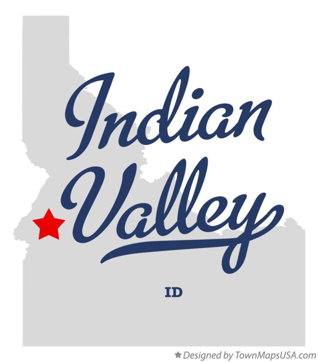 Map of Indian Valley Idaho ID