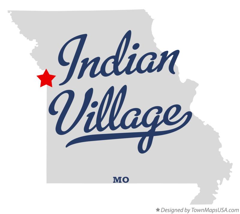 Map of Indian Village Missouri MO