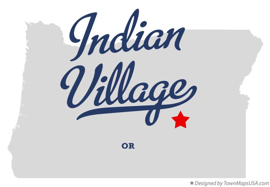 Map of Indian Village Oregon OR