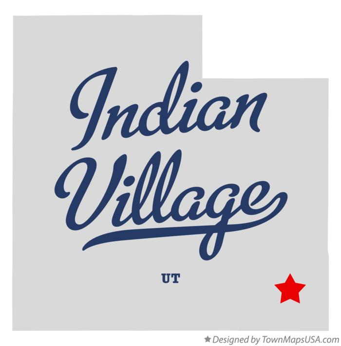 Map of Indian Village Utah UT