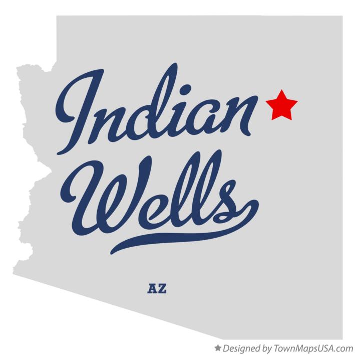 Map of Indian Wells Arizona AZ