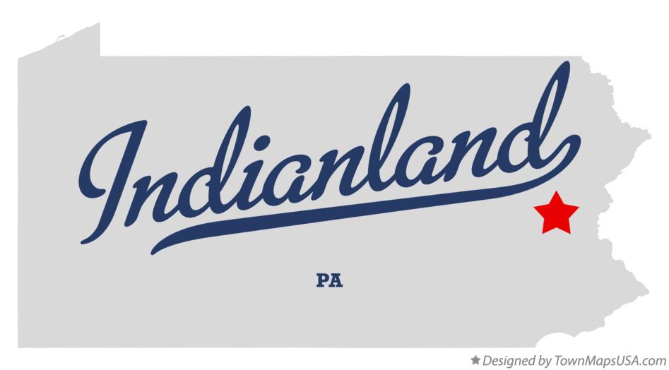 Map of Indianland Pennsylvania PA