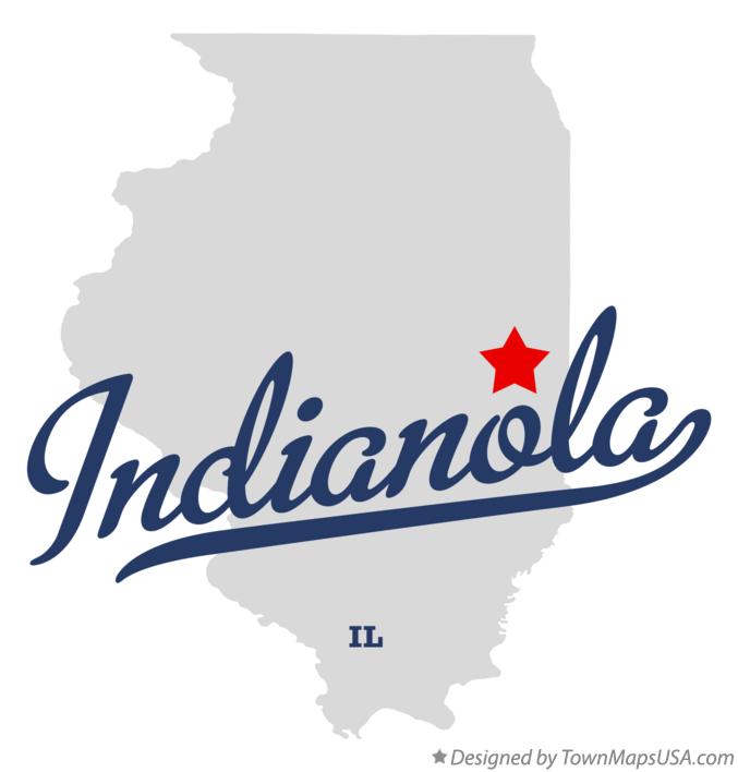 Map of Indianola Illinois IL