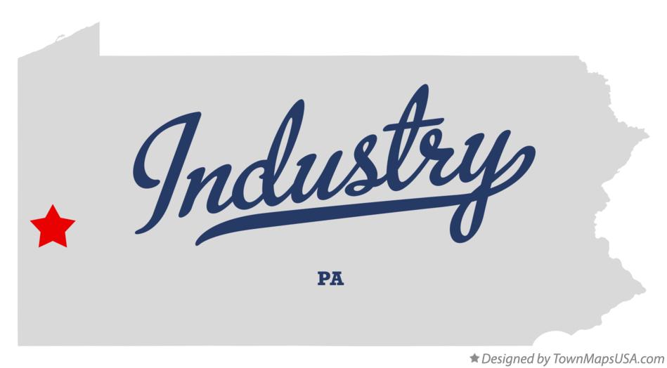 Map of Industry Pennsylvania PA