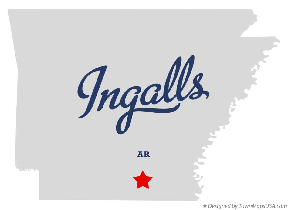 Map of Ingalls Arkansas AR