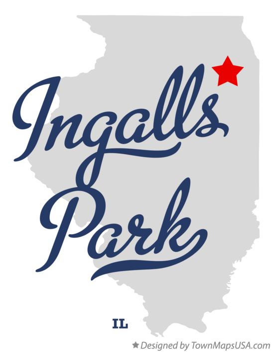 Map of Ingalls Park Illinois IL