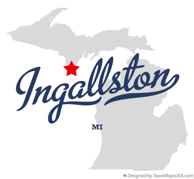 Map of Ingallston Michigan MI