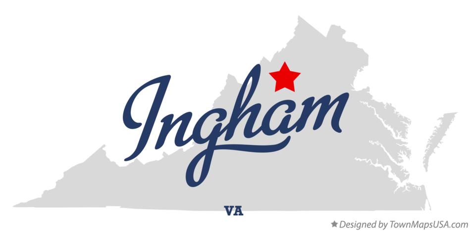 Map of Ingham Virginia VA