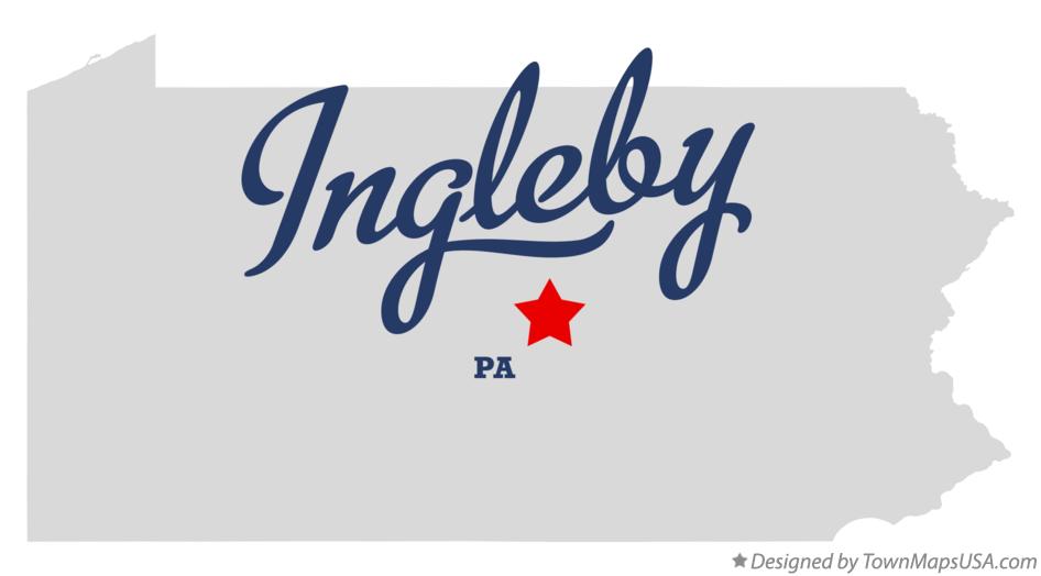 Map of Ingleby Pennsylvania PA