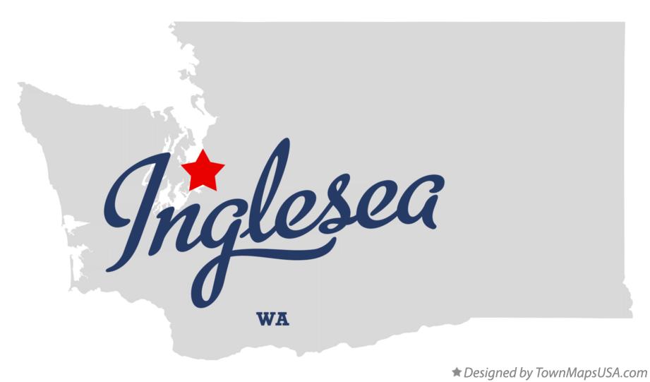 Map of Inglesea Washington WA
