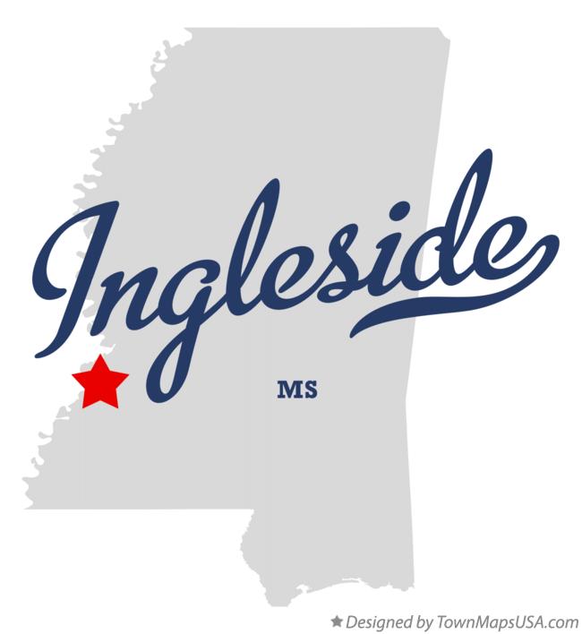 Map of Ingleside Mississippi MS