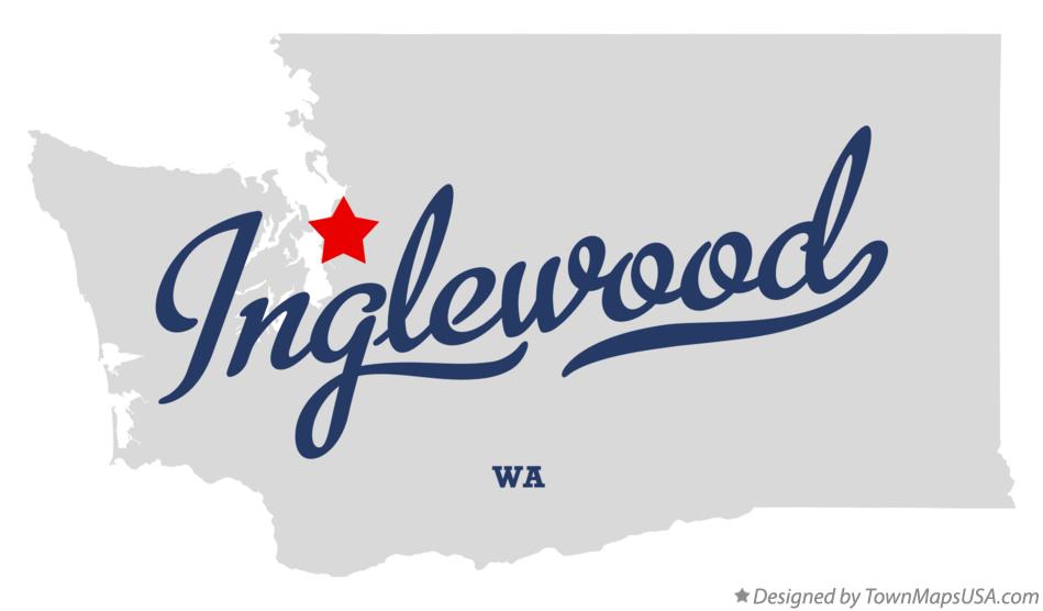 Map of Inglewood Washington WA