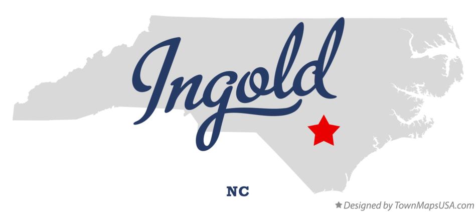 Map of Ingold North Carolina NC
