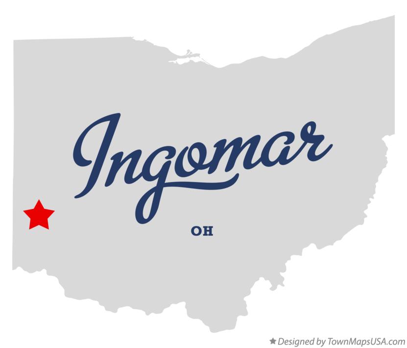 Map of Ingomar Ohio OH