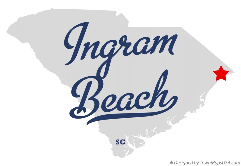 Map of Ingram Beach South Carolina SC