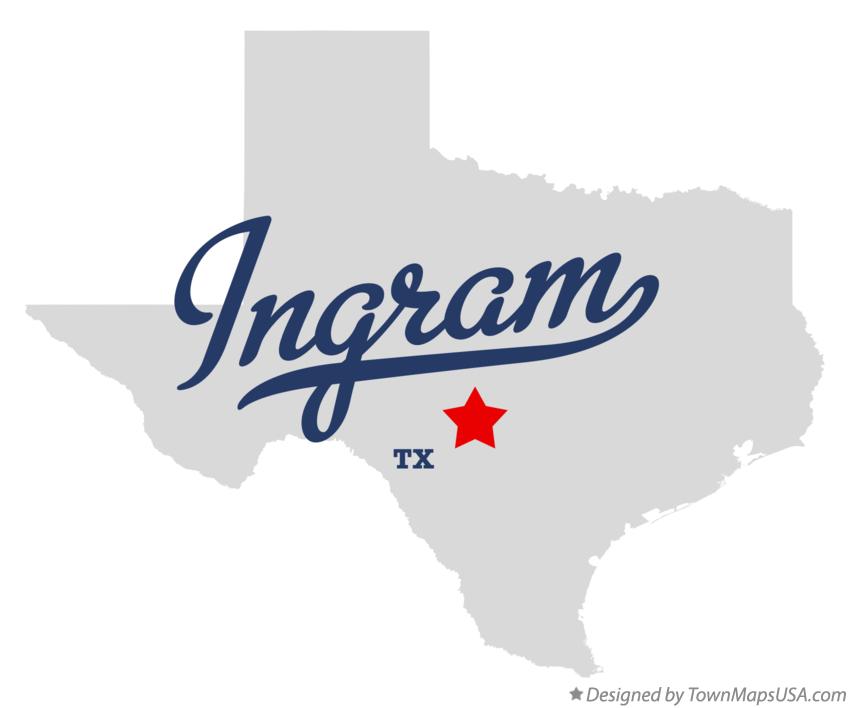 Map of Ingram Texas TX