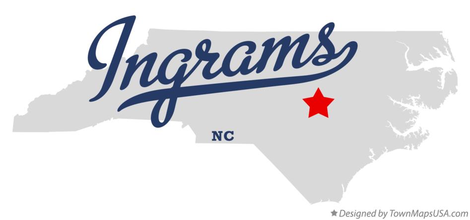 Map of Ingrams North Carolina NC