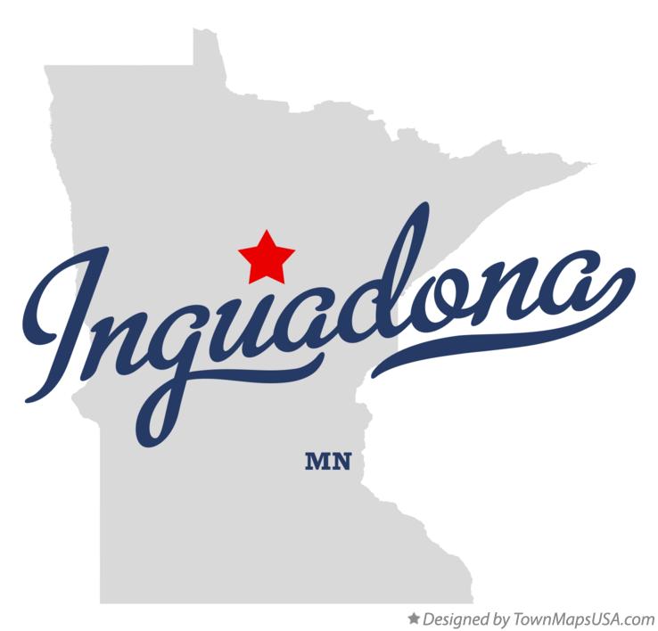 Map of Inguadona Minnesota MN